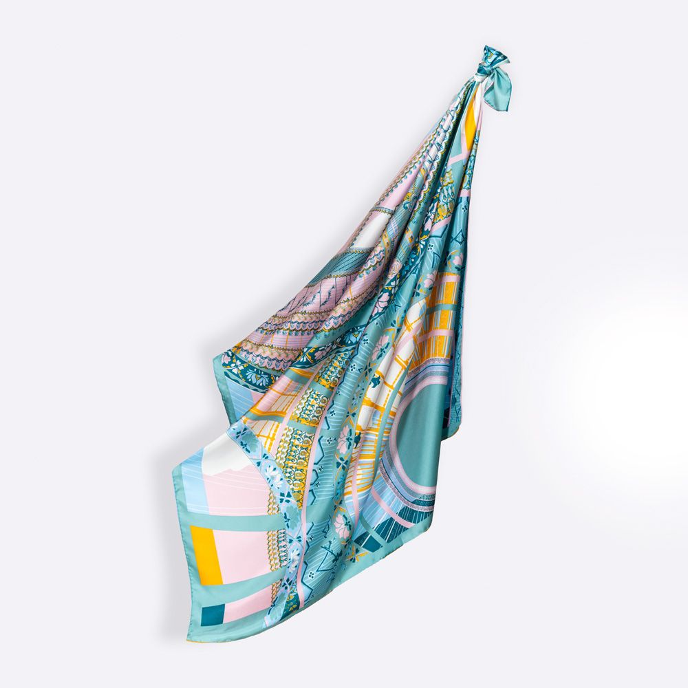 Scarves - SCARF/SQUARE PARIS PASTEL - MADE IN FRANCE - PETRUSSE PARIS