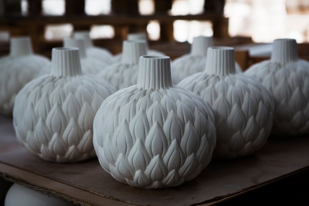 Céramique - Vase Astrid en relief - LINDFORM