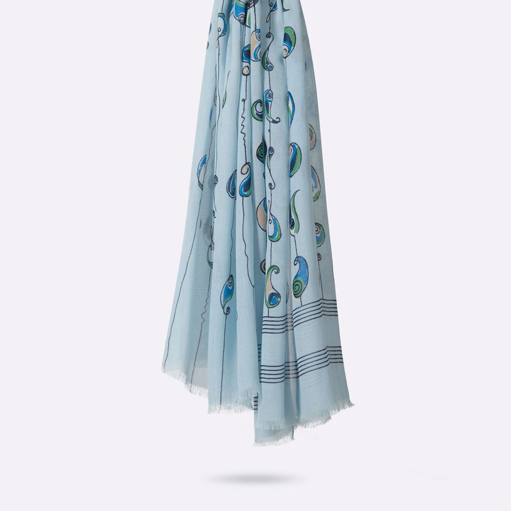 Foulards et écharpes - ECHARPE HARMONIE COTON BIO GOTS TENCEL - PETRUSSE PARIS