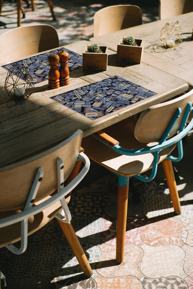 Sets de table - Set de table en vinyl. - CONTENTO