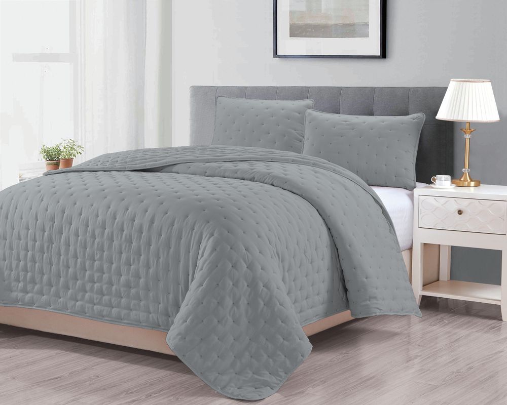 Linge de lit - Sixtine Gris / Linge de Lit - AUTREFOIS DÉCORATION