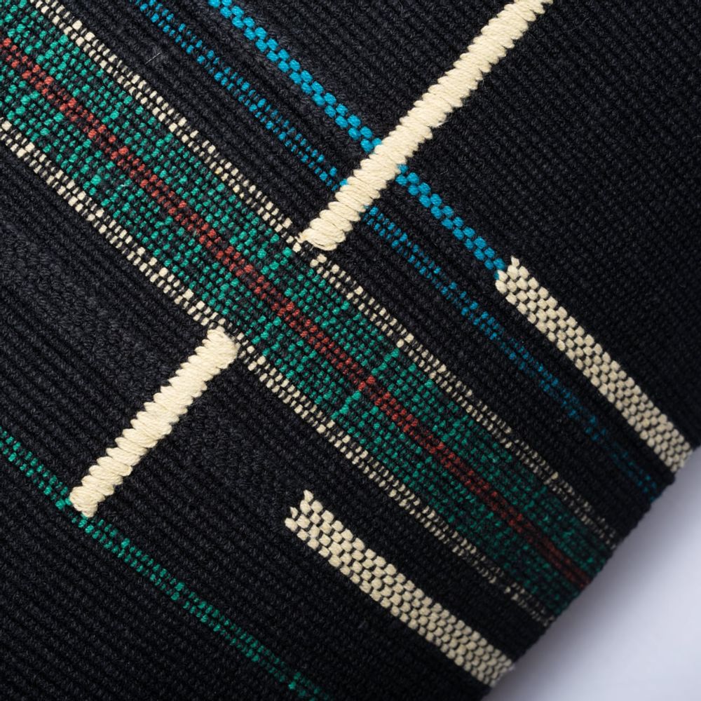 Fabric cushions - Cushion Sema Black Amazonite - MILLE ET CLAIRE