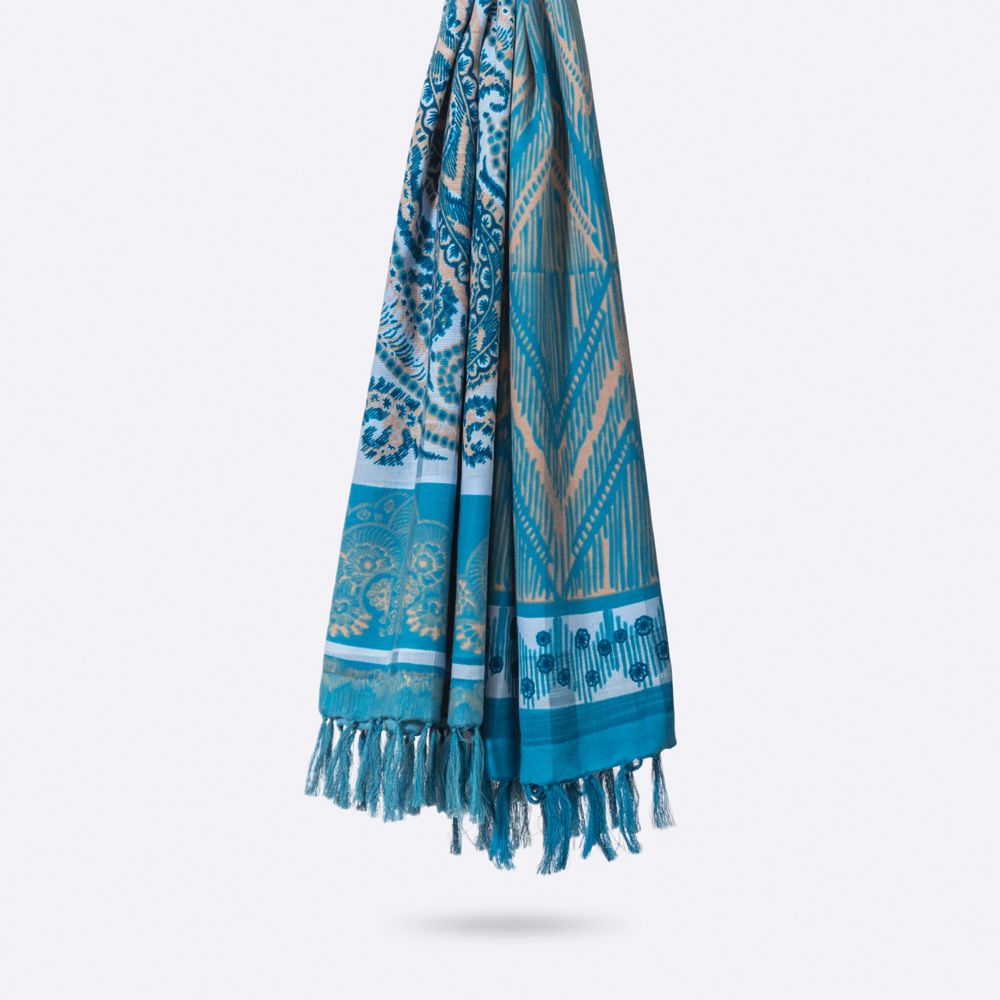 Sarongs - CYROLINE PAREO COTTON SCARF - PETRUSSE PARIS