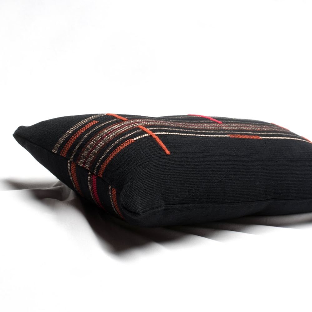 Fabric cushions - Cushion Sema Naga Black - MILLE ET CLAIRE