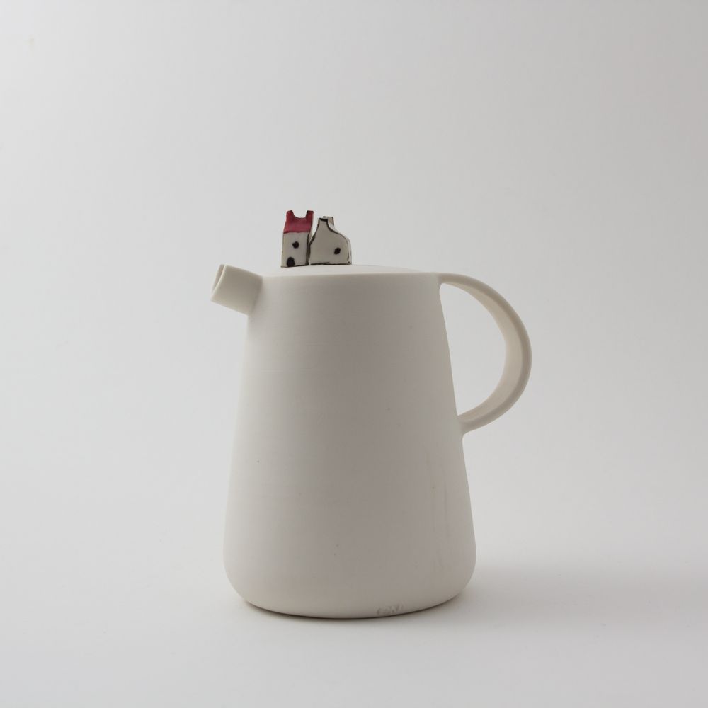 Ceramic - Jug with miniature houses - BÉRANGÈRE CÉRAMIQUES