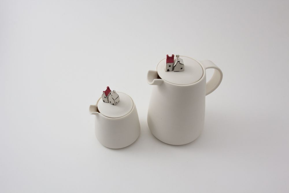 Ceramic - Jug with miniature houses - BÉRANGÈRE CÉRAMIQUES