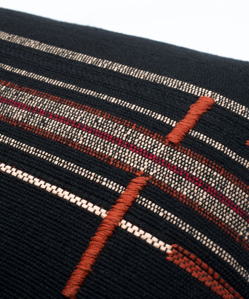 Fabric cushions - Cushion Sema Naga Black - MILLE ET CLAIRE