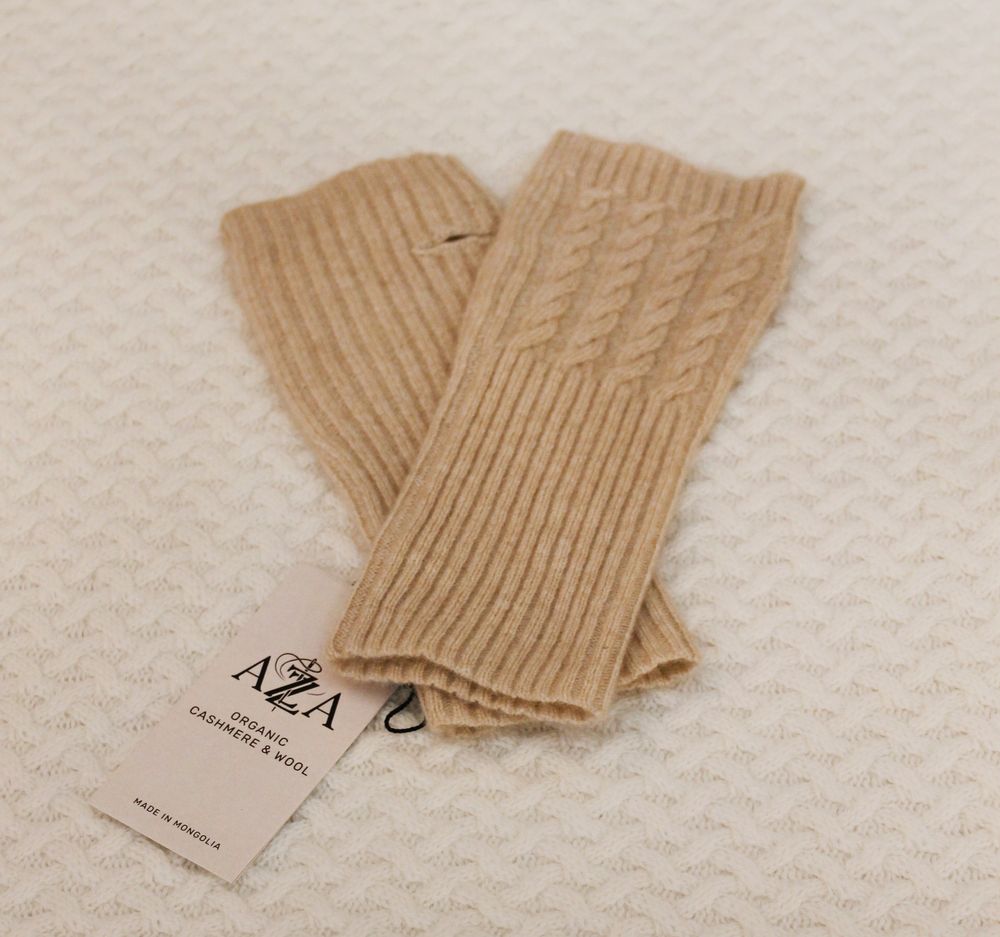Chapeaux - Accessoires Bonnet, Châle & Gants en cachemire de Mongolie - AZZA DESIGN STUDIO ORGANIC CASHMERE MONGOLIE