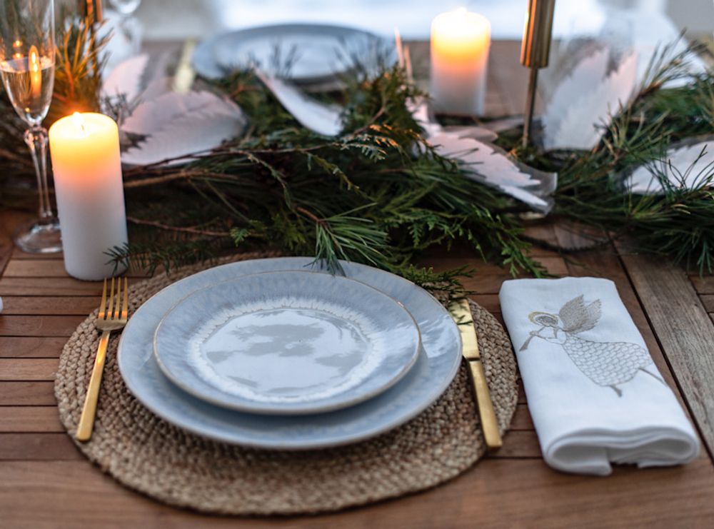 Christmas table settings - ANGEL napkin - ARTIPARIS
