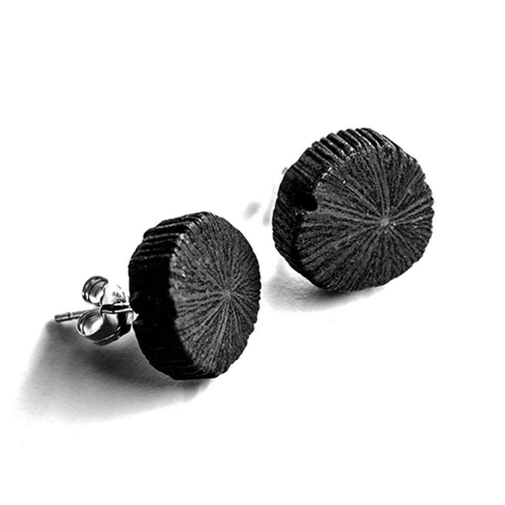 Bijoux - Boucles d'oreilles MIMI-WA/EDA/FULI - CHARCOAL ESKIMEÏT
