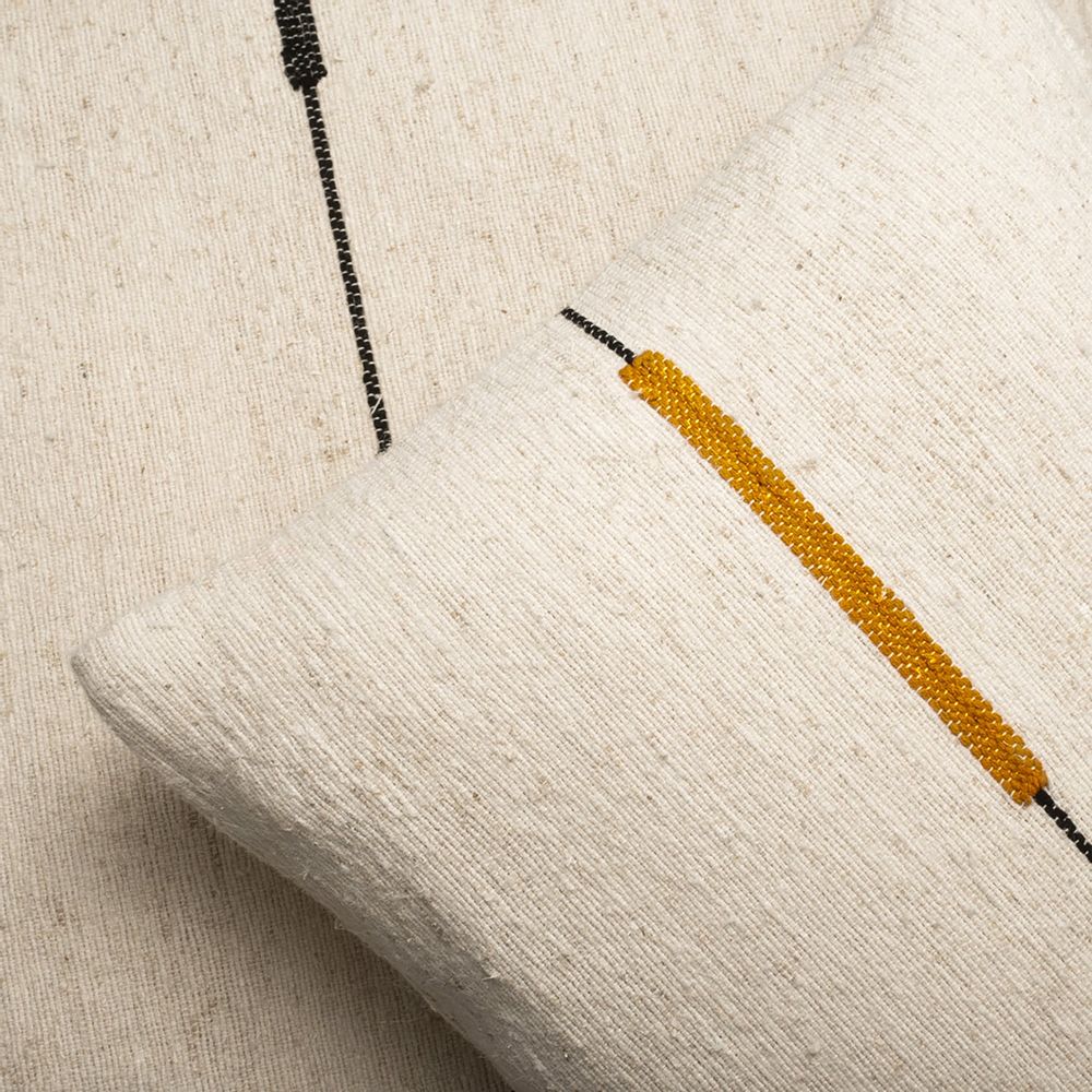 Coussins textile - Séma fibres d'ortie ligne métis - MILLE ET CLAIRE