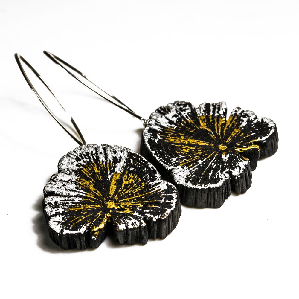 Jewelry - PALLA-EDO-KIN Earrings - CHARCOAL ESKIMEÏT