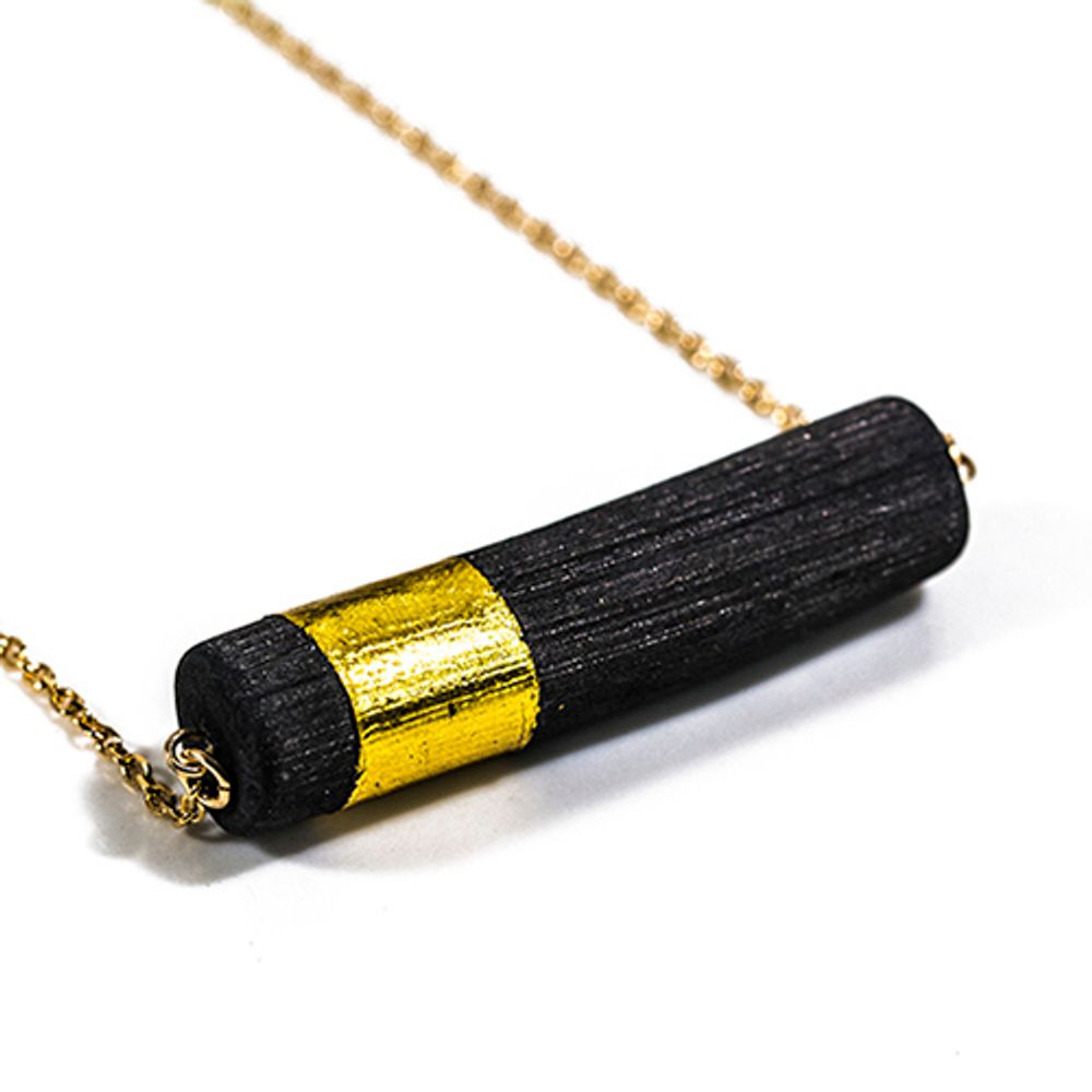 Bijoux - Collier KIN-FUJI & Collier KIN-MOJI - CHARCOAL ESKIMEÏT