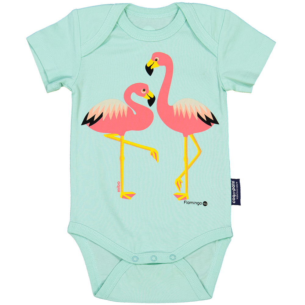 Accessoires pour puériculture - Body manches courtes Flamant Rose - COQ EN PATE