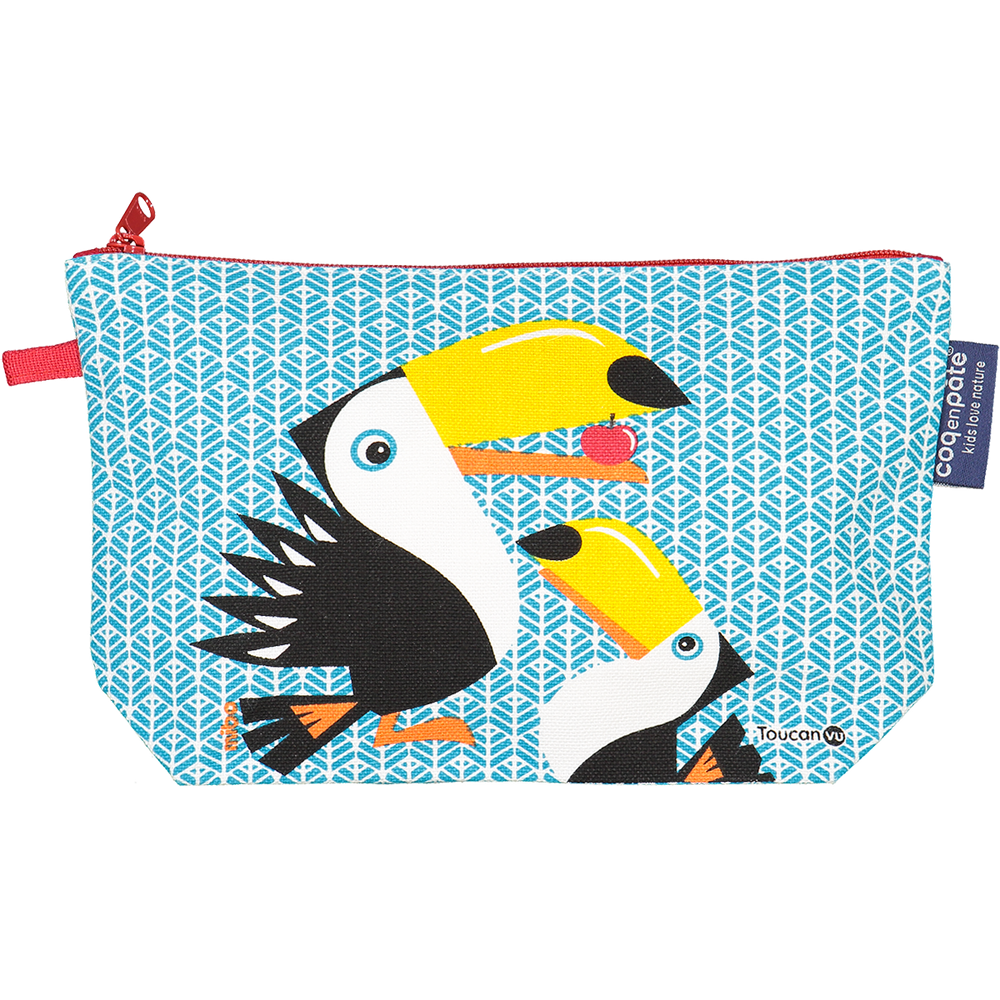 Petite maroquinerie - Trousse Flamant Rose - COQ EN PATE