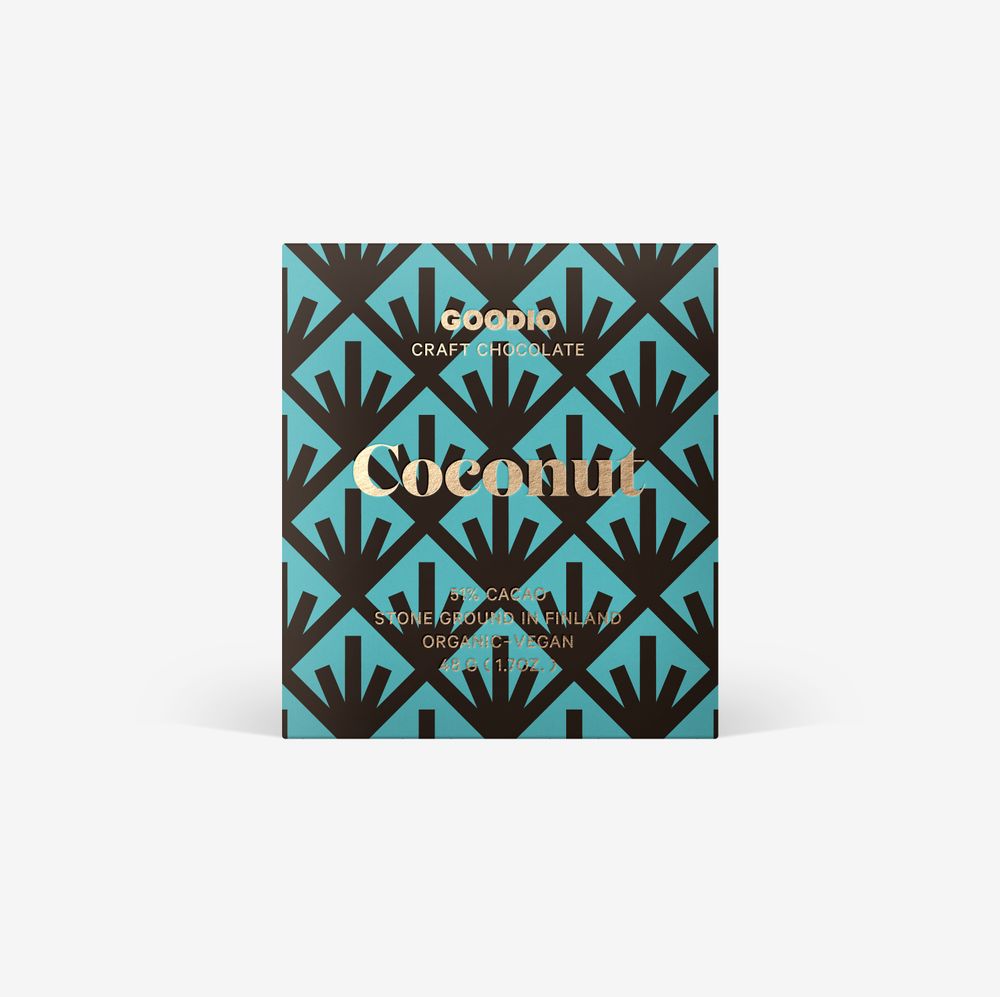 Chocolat - Chocolat Organic Noix de coco 51% - GOODIO
