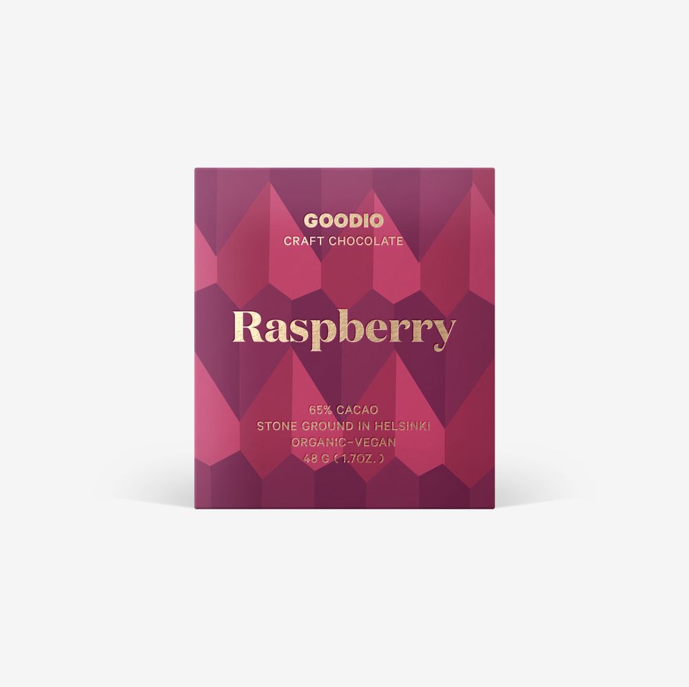 Chocolat - Framboise biologique 49% - GOODIO