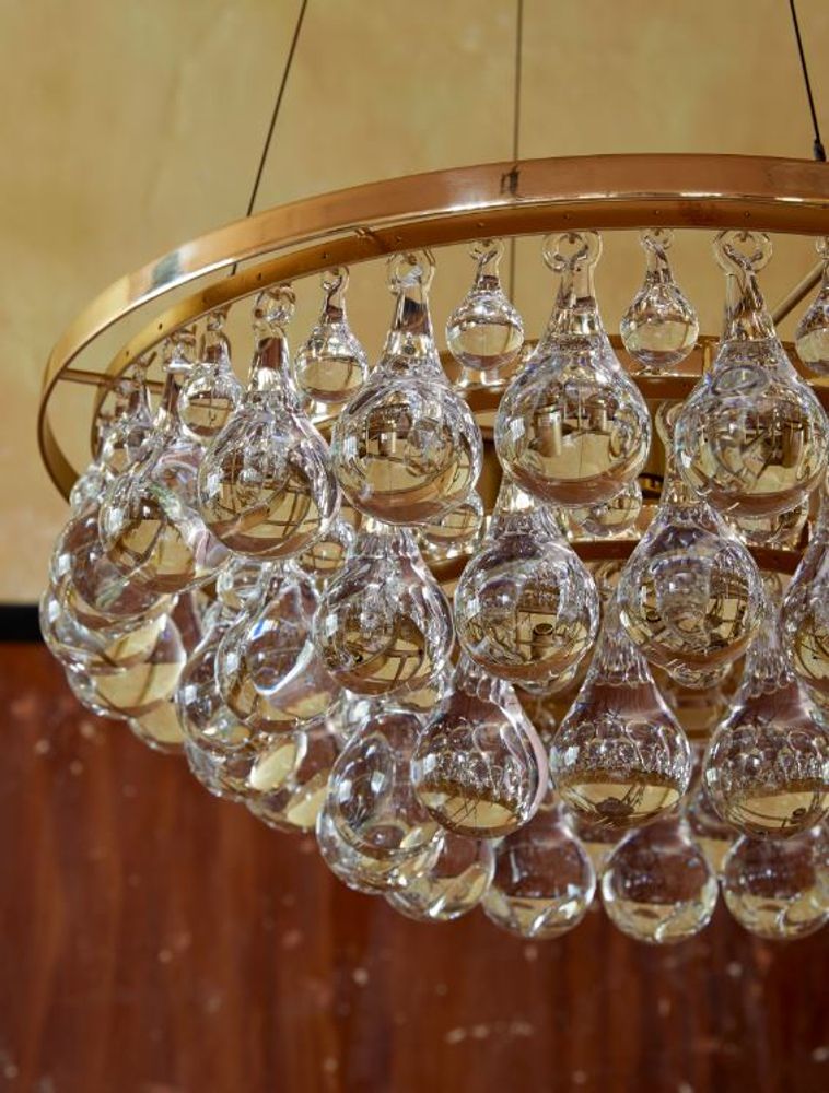 Plafonniers - Lustre arctic pear brass 60cm - OCHRE