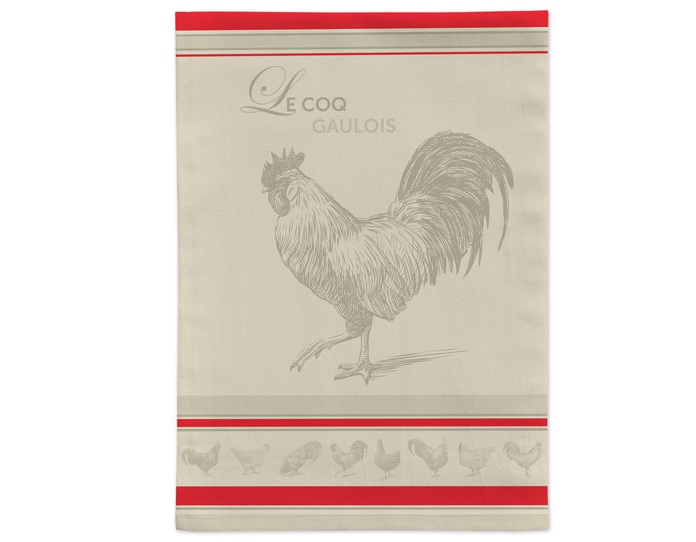 Torchons textile - Coq Gaulois / Torchon Jacquard - AUTREFOIS DÉCORATION