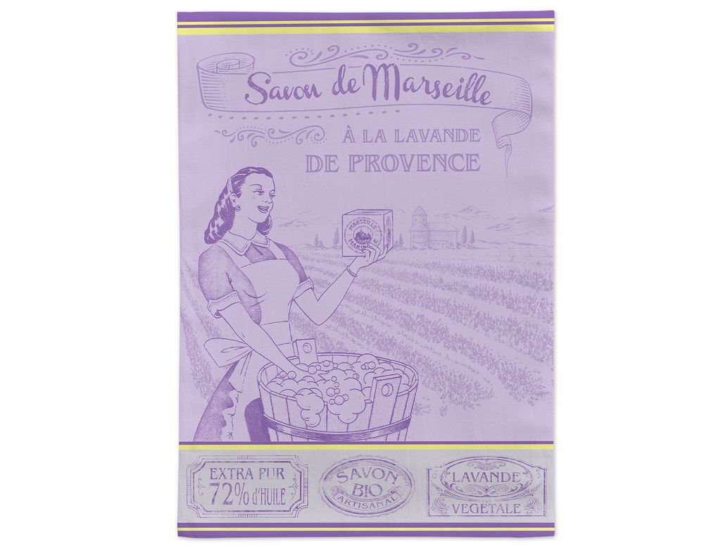 Torchons textile - Savon de Marseille / Torchon Jacquard - AUTREFOIS DÉCORATION