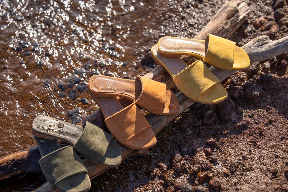 Chaussures - MULES DAIM - TRAVAUX EN COURS...