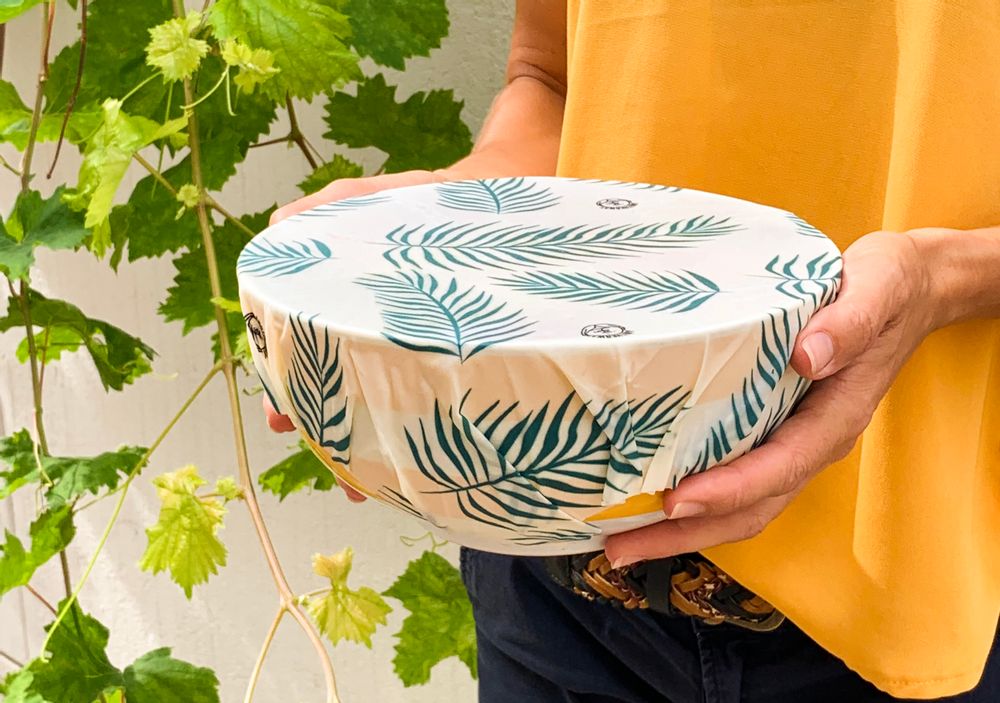 Plats et saladiers - Bee Wrap Tropical - Emballage alimentaire à base de cire d'abeille - ANOTHERWAY