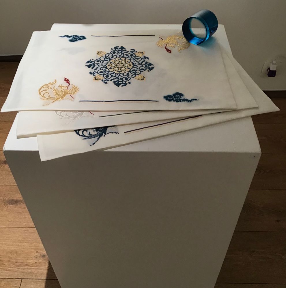 Customizable objects - Art Textile:Tenpyo phoenixes with floral karakusa - AWAI