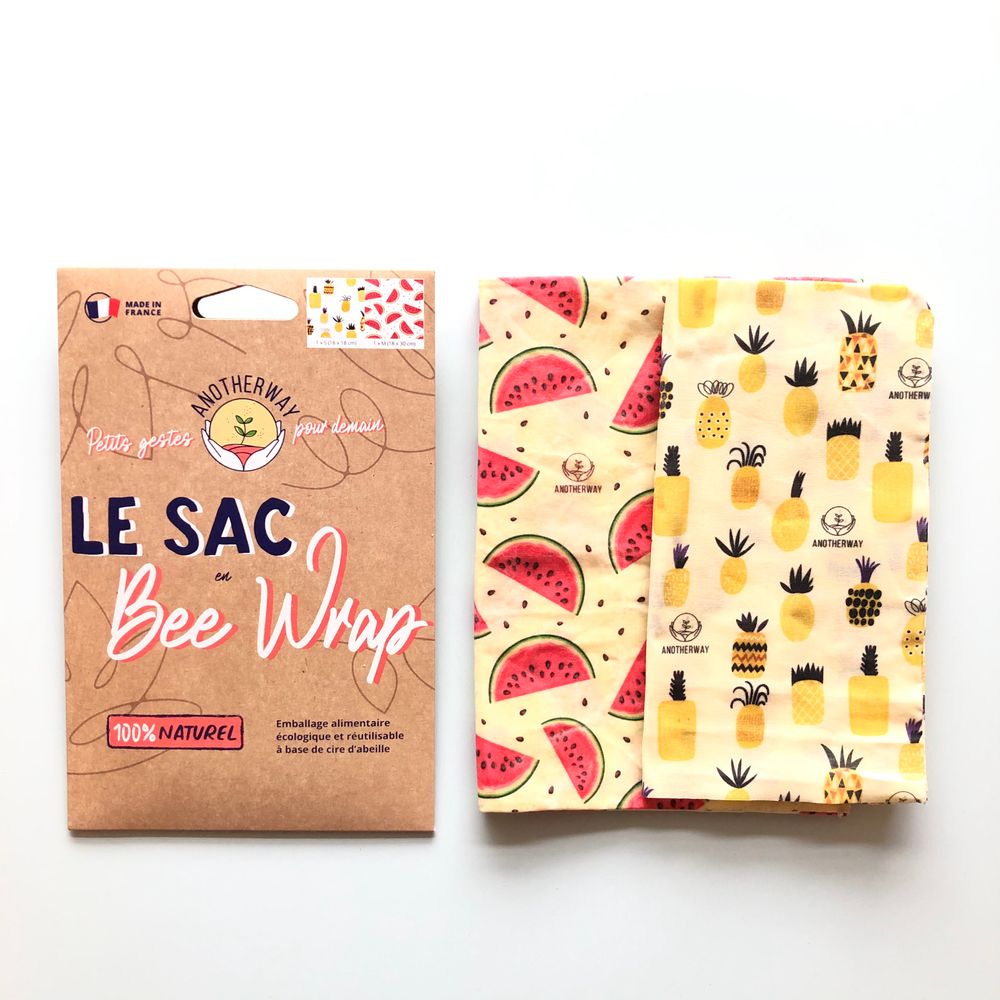 Accessoires de déco extérieure - Les Sacs en Bee Wrap - Emballages réutilisables et zéro-déchet - ANOTHERWAY