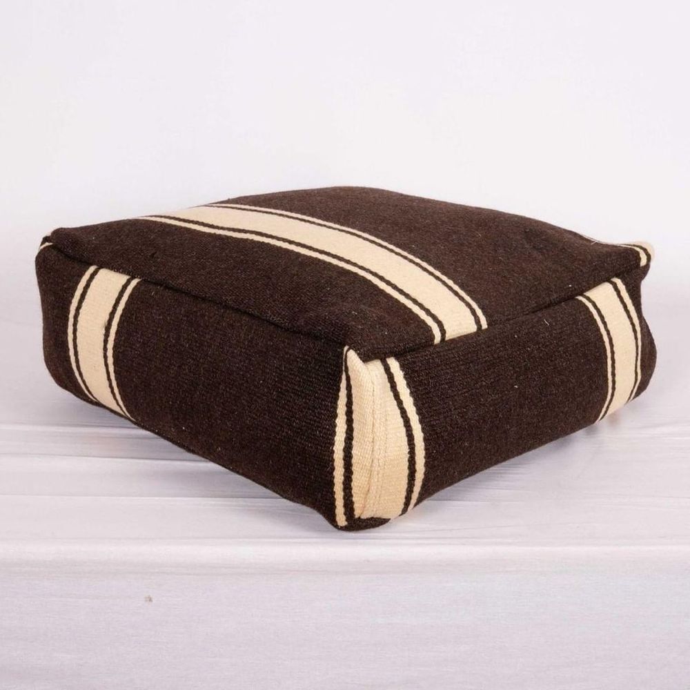 Comforters and pillows - DECORATIVE ANATOLIAN KILIM CUSHION POOF SEAT FLOOR CUSHION - LALAY