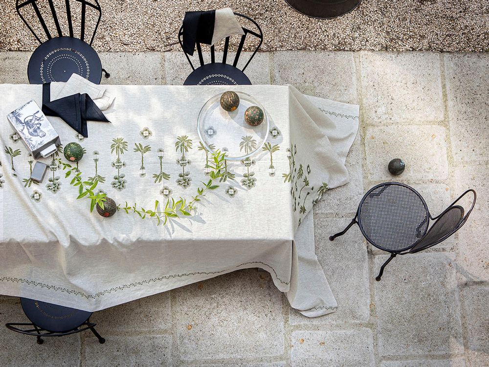 Table linen - Barbados - Linen Tablecloth - ALEXANDRE TURPAULT