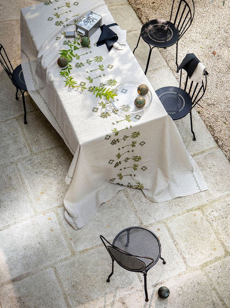 Table linen - Barbados - Linen Tablecloth - ALEXANDRE TURPAULT