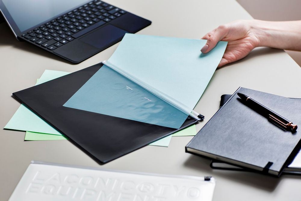 Stationery - PVC ENVELOPE with Zip Closure - LACONIC