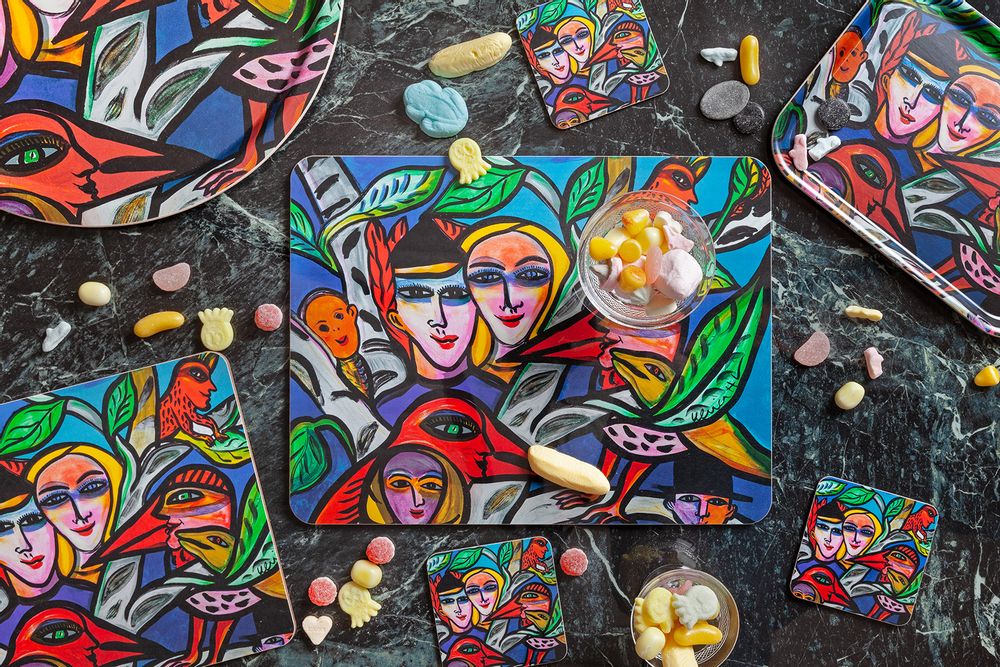 Table mat - Romance - Trays - Tablemat - Placemat - coaster - Apron - Serving trays - JAMIDA OF SWEDEN