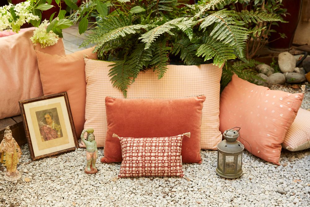 Fabric cushions - BULLE Cushion 20x30 cm - EN FIL D'INDIENNE...