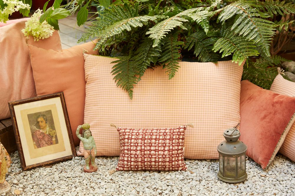 Fabric cushions - BULLE Cushion 20x30 cm - EN FIL D'INDIENNE...