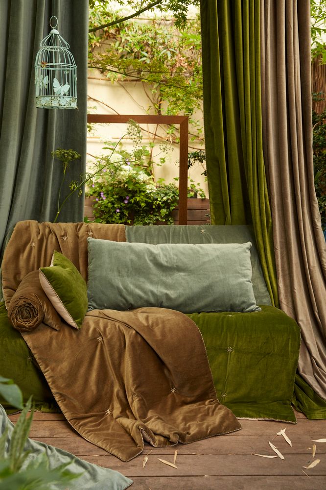 Fabric cushions - NAMASTE Cushion 50x100 cm - EN FIL D'INDIENNE...