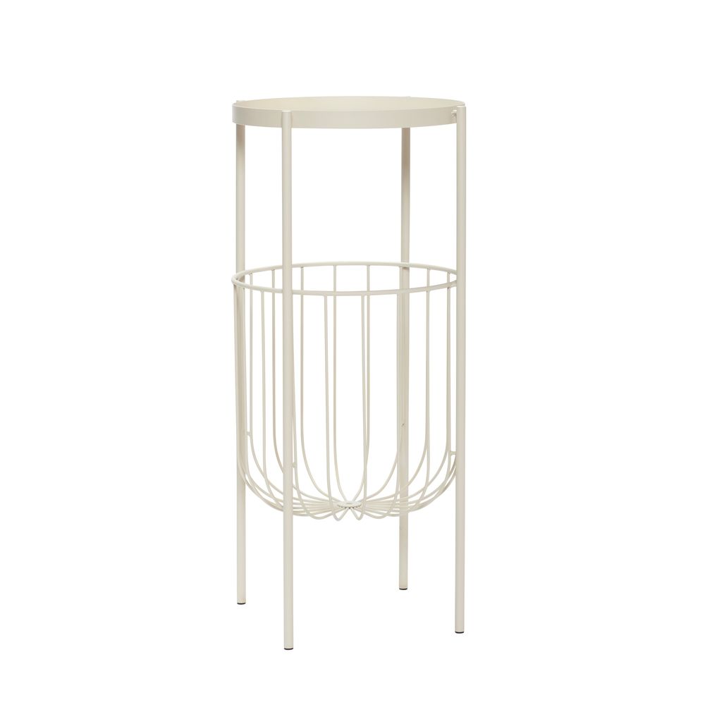 Console table - Console table, metal, white - HÜBSCH