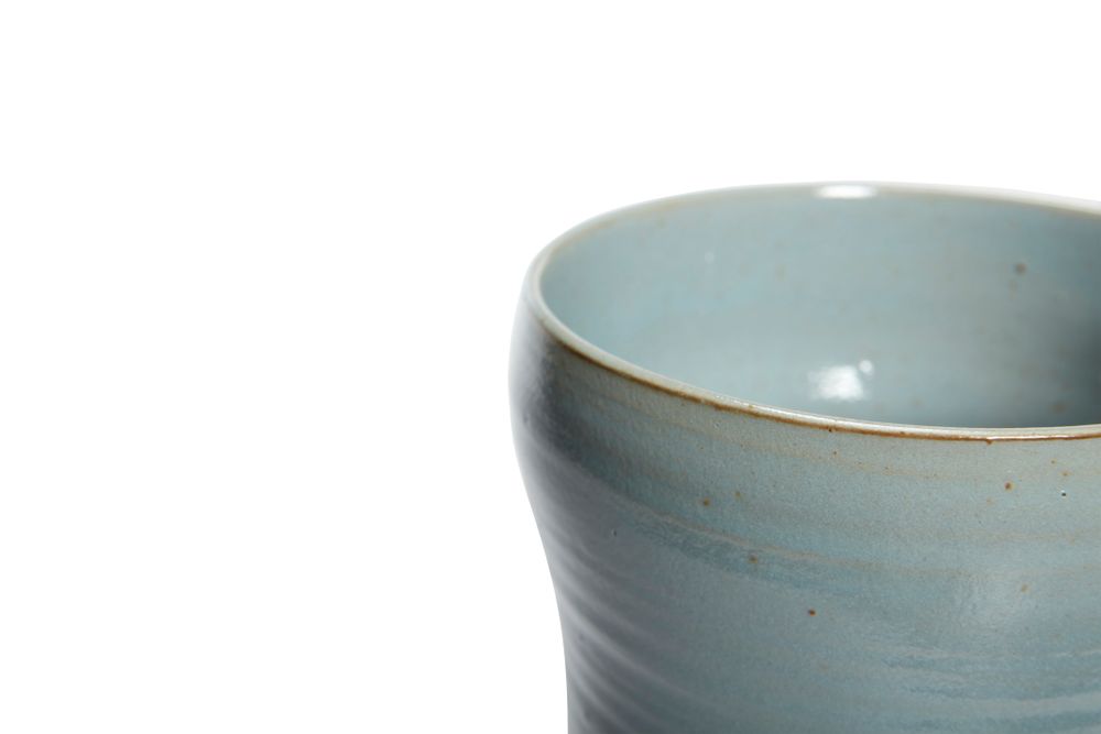 Poterie - Pot, céramique, bleu, s/2 - HÜBSCH
