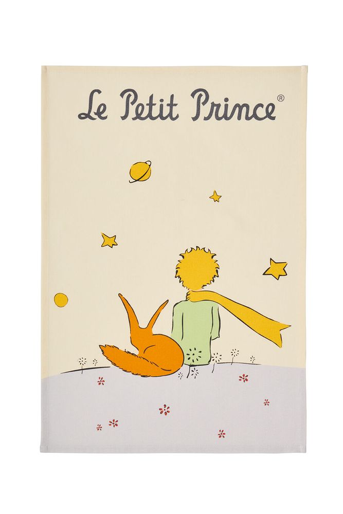 Tea towel - Le Petit Prince - Le Petit Prince et le Renard de Dos / Tea towel - COUCKE