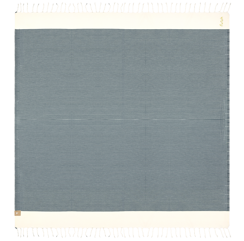 Homewear - Serviette XL Nazaré Noir - FUTAH BEACH TOWELS