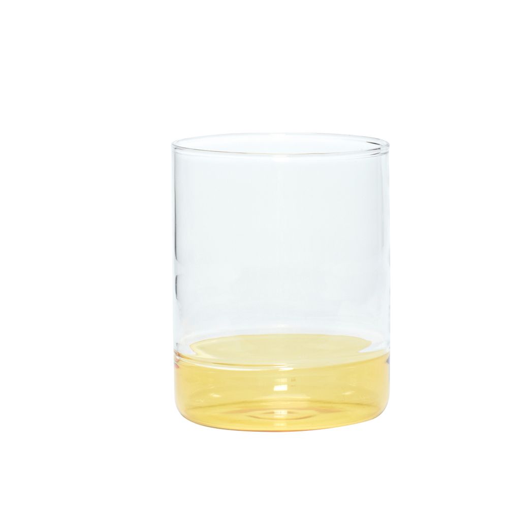 Tea and coffee accessories - Drinking glass, clear/amber/pink/green/yellow - HÜBSCH