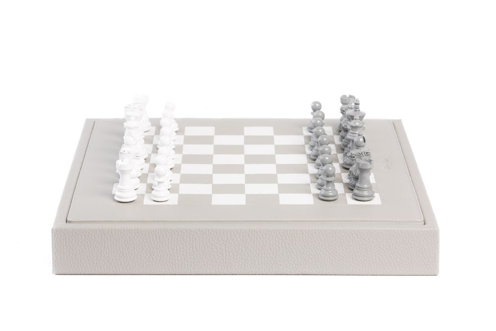 Objets de décoration - Coffret d'Échecs I Cuir Buffle  - HECTOR SAXE PARIS DEPUIS 1978