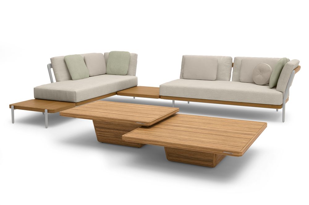 Tables basses - Table d'appoint, table basse extérieur Cobi 113x79x37 - MANUTTI