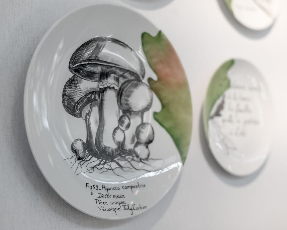 Other wall decoration - Wall installation of illustrated plates AUTUMN - VERONIQUE JOLY-CORBIN