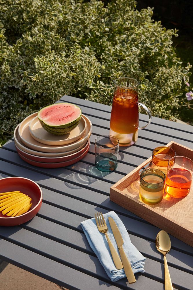 Ustensiles de cuisine - Couverts,  couteau/fourchette/cuillère/cuillère à café, or, s/16 - HÜBSCH