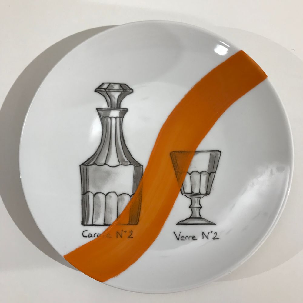 Other wall decoration - Wall installation of illustrated plates TABLE - VERONIQUE JOLY-CORBIN