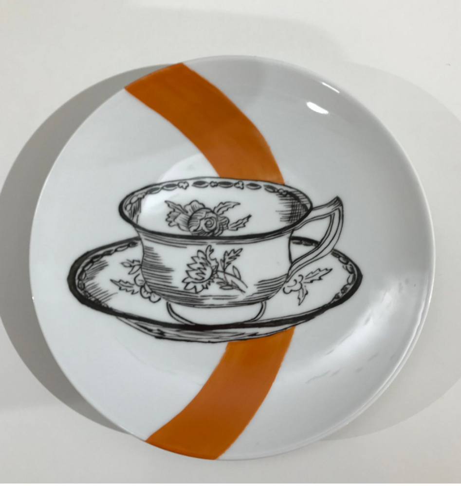 Other wall decoration - Wall installation of illustrated plates TABLE - VERONIQUE JOLY-CORBIN