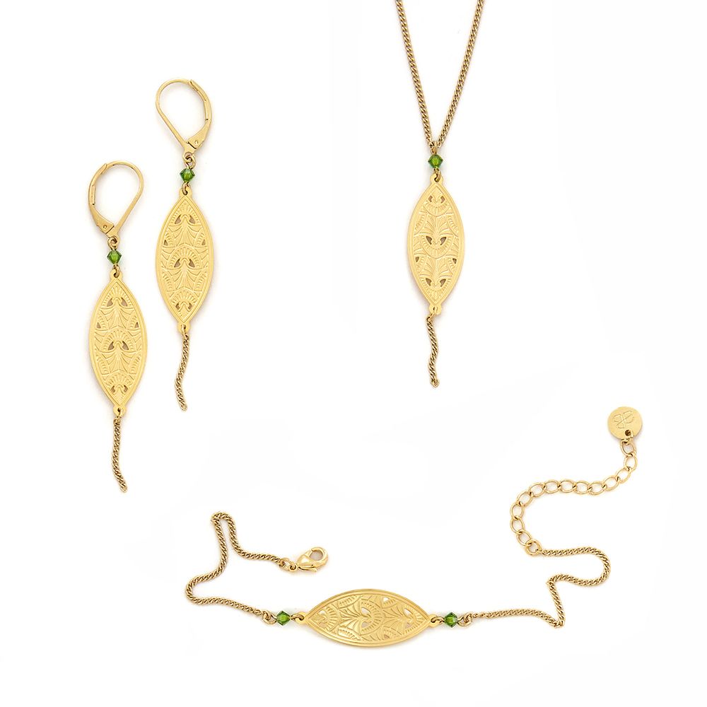 Bijoux - Oiseau de Junon : boucles, bracelets, colliers, bagues et broche. - AMELIE BLAISE