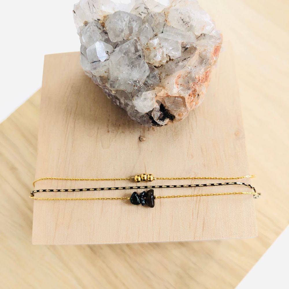 Jewelry - Tourmaline Triple Bracelet - LITCHI