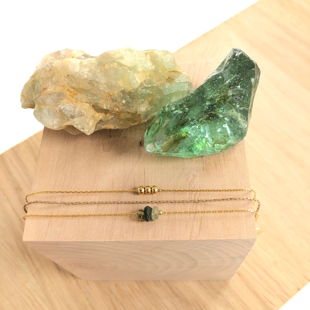 Jewelry - Tourmaline Triple Bracelet - LITCHI